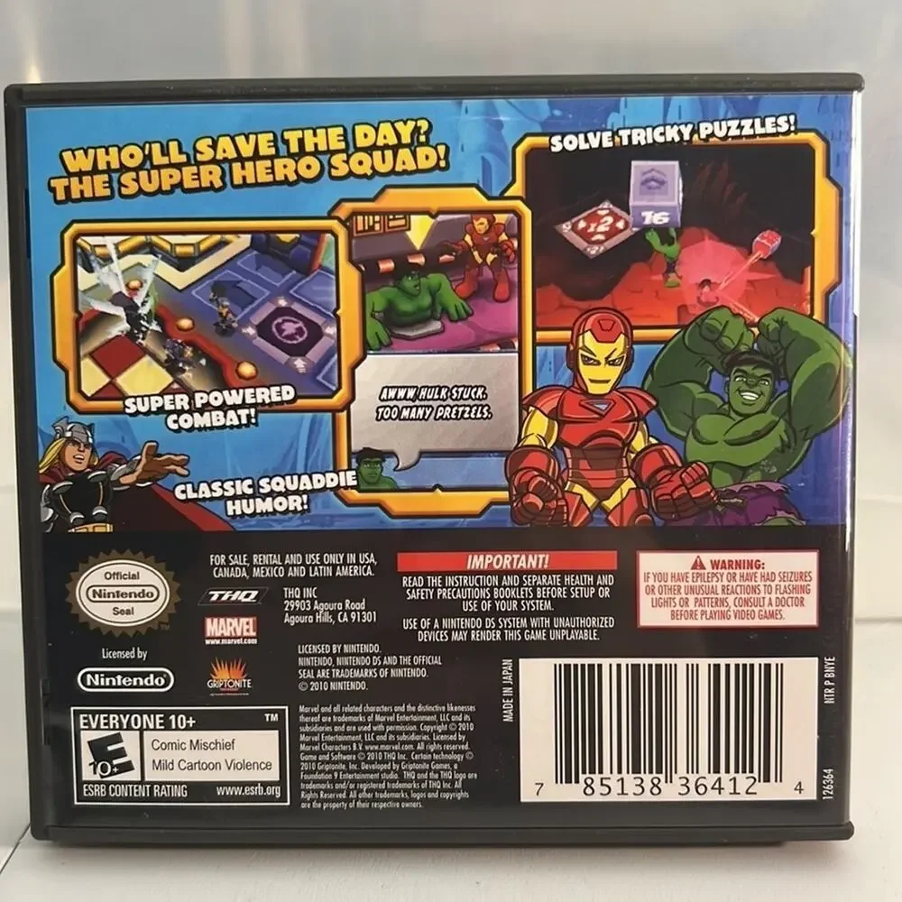 Nintendo DS Marvel Super Hero Squad